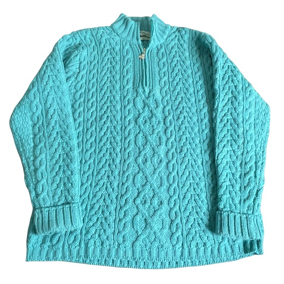 Aran Crafts Sweaters - Aran Crafts Merino Wool Ireland Pullover Cable Knit Cardigan